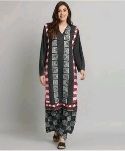 New woolen winter Kurta plazo Set Not use Only ne