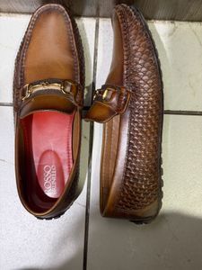Rosso Brunello og Leather formal mocassins