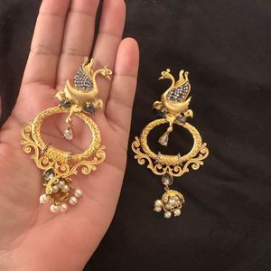 Elegant Gold plated Jhumka Earrings