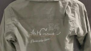 Stylish Hooded Khaki Jacket