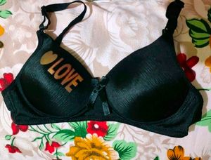 Black Padded Bra
