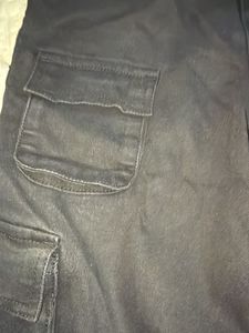 Off Duty Black Cargo Jeans