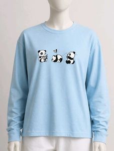 Cute Panda Long Sleeve Top