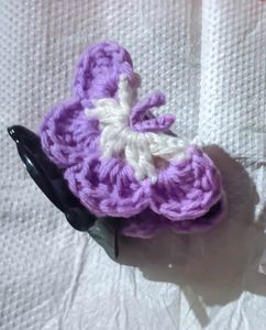 Crochet Flower Hair Clips combo✨