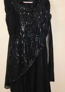 Stunning Black party wear dress for girls,  3 piec