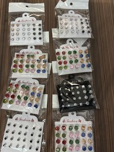 Assorted Stud Earrings Set 8 packets