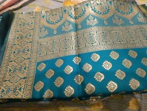 Beautiful Purple Silk Saree
