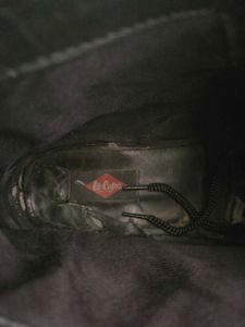 Lee Cooper Men's Black Leather High-Top Boots