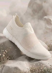 HRX White Slip-On Sneakers
