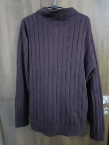 Wine purple Knit Cardigan