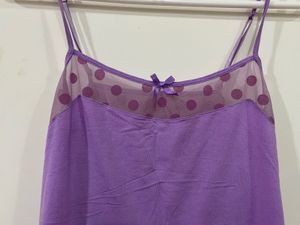 Vintage GAP Body Purple Polka Dot Cami