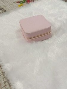 Cute Pink Travel Jewelry Organizer Box