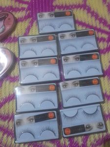 Assorted Lipstick and Eyelashes Set combo