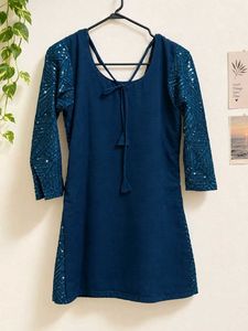 Designer Sequins Kurta Set with Dupatta