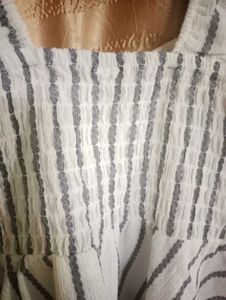 Striped Peplum Top