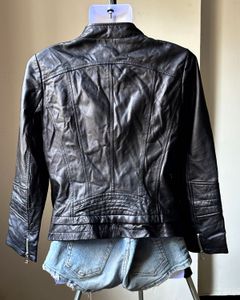 Sheepskin Leather Jacket - Thrifted
