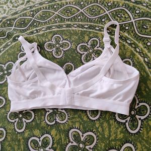 White Maternity Nursing Bra