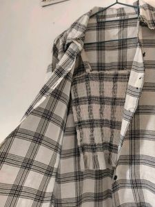 Plaid Shirt &amp; Crop Top Set