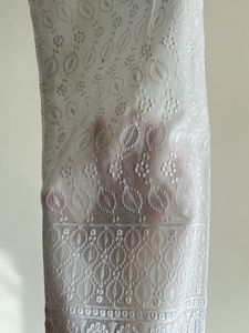Chikankari Hand Embroidered Straight Bottom