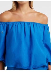 Forever new Linen off shoulder Bardot Top