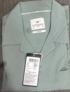 Flying Machine Teal Oversized Shirt