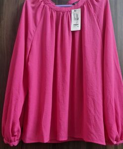 Marks &amp; Spencer Pink Neck Blouse