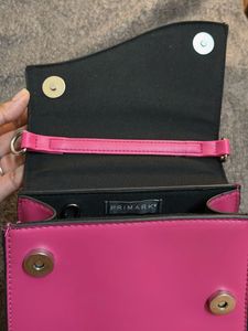 brand new Barbie pink bag with crossbody strap