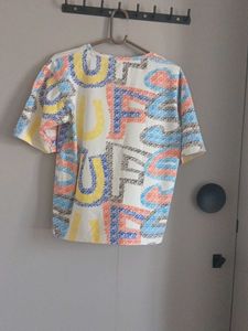 Retro Graphic Print T-Shirt Summer tee