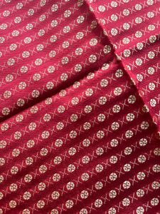 Red And Gold Pattern Blouse Piece 75cm
