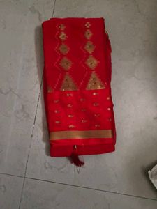 Elegant Red Saree