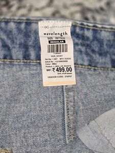 Button Fly Denim Shorts