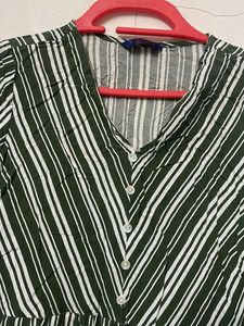 Stylish Striped V-Neck Top