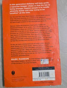 The Subtle Art of Not Giving a F*ck Book