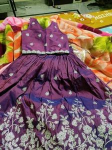Purple Lehenga For Kids