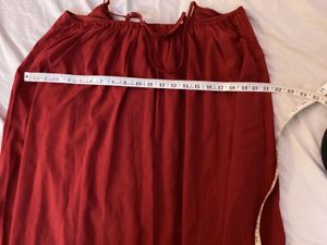 Wildest Dreams: Red Beaded Flowy Maxi Dress