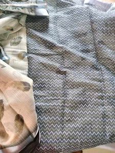 Elegant Leaf Print Saree
