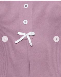 Sweet Pink Button-Up Nightgown