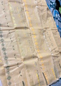 Tant Jamdani Cotton Saree