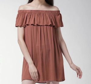 Chic Off-Shoulder Ruffle Dress