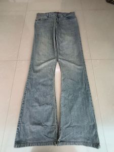 Y2K Mens  Flare Jeans