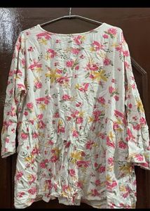 Floral Print Tie-Neck cord set