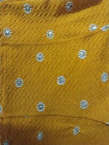 Mustard Embellished Readymade Blouse