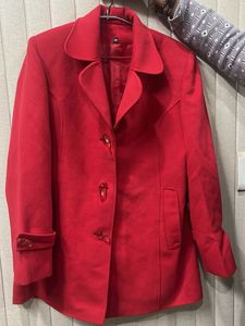 Red Classic Women's Coat
