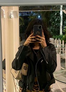 Stylish Black Faux Leather Biker Jacket
