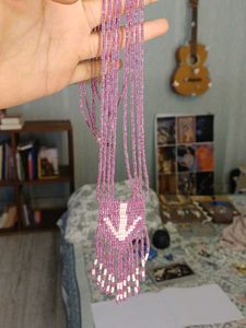 Tribal bohemian handcrafted Fringe Necklace