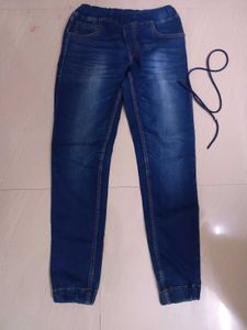 Blue Denim Jogger Jeans