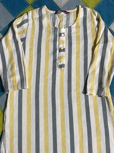 Striped Cotton Kurta