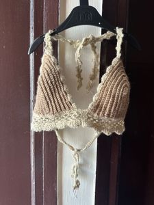 Crochet Halter Neck bikini Top