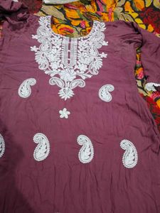 Embroidered Kurta with Paisley Motifs