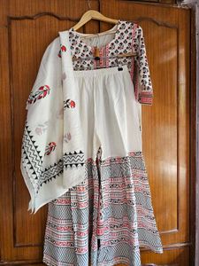 Full Cotton Sharara Set